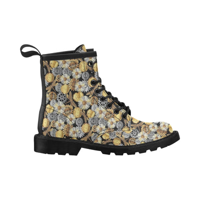 Steampunk Dragonfly Print Design LKS302 Women's Boots