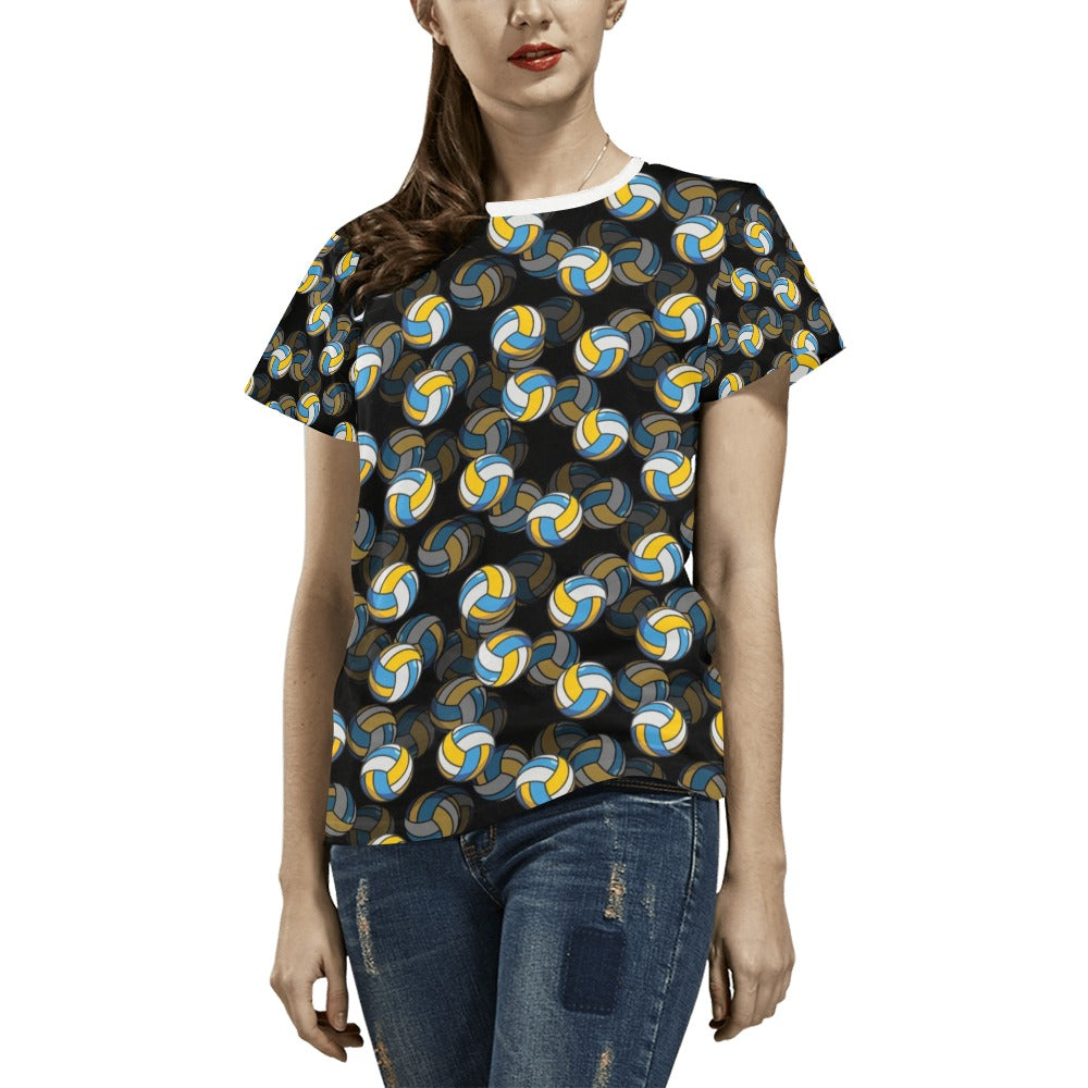 Volleyball Print Design LKS302 Women's  T-shirt