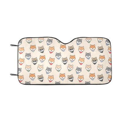 Shiba Inu Print Design LKS3010 Car front Windshield Sun Shade