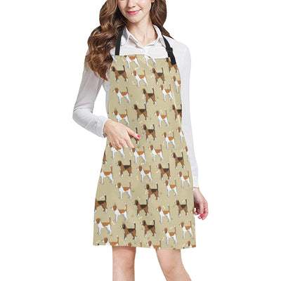 Beagle Pattern Print Design 01 Apron with Pocket