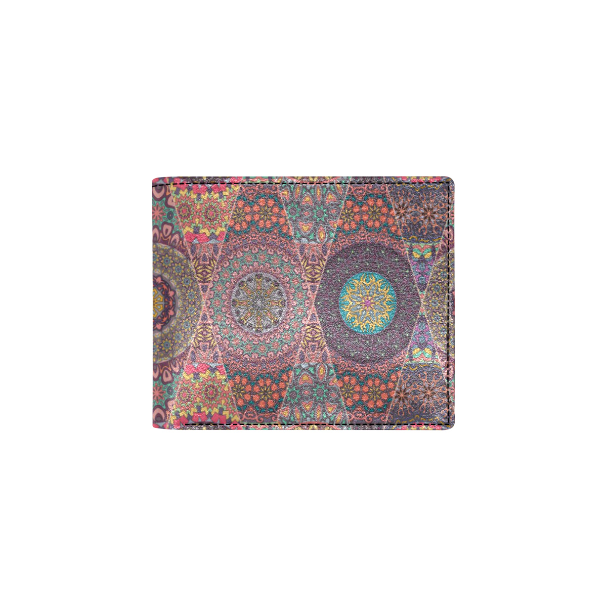 Bohemian Pattern Print Design 07 Men's ID Card Wallet