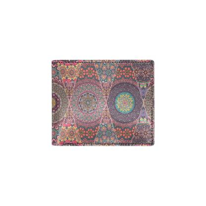 Bohemian Pattern Print Design 07 Men's ID Card Wallet