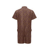 Agricultural Gold Wheat Print Pattern Men's Romper