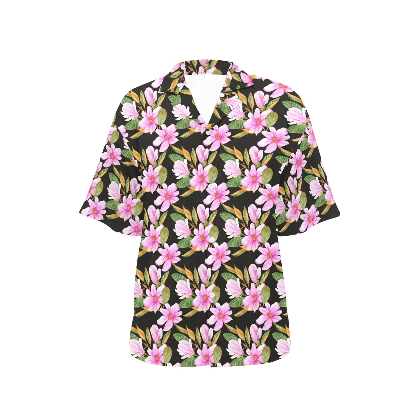 Magnolia Pattern Print Design MAG08 Women's Hawaiian Shirt