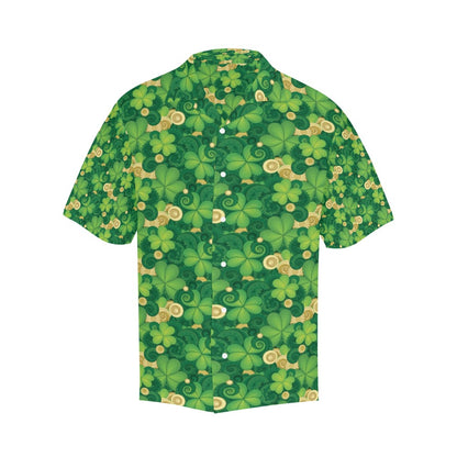 Shamrock Print Design LKS301 Men's Hawaiian Shirt