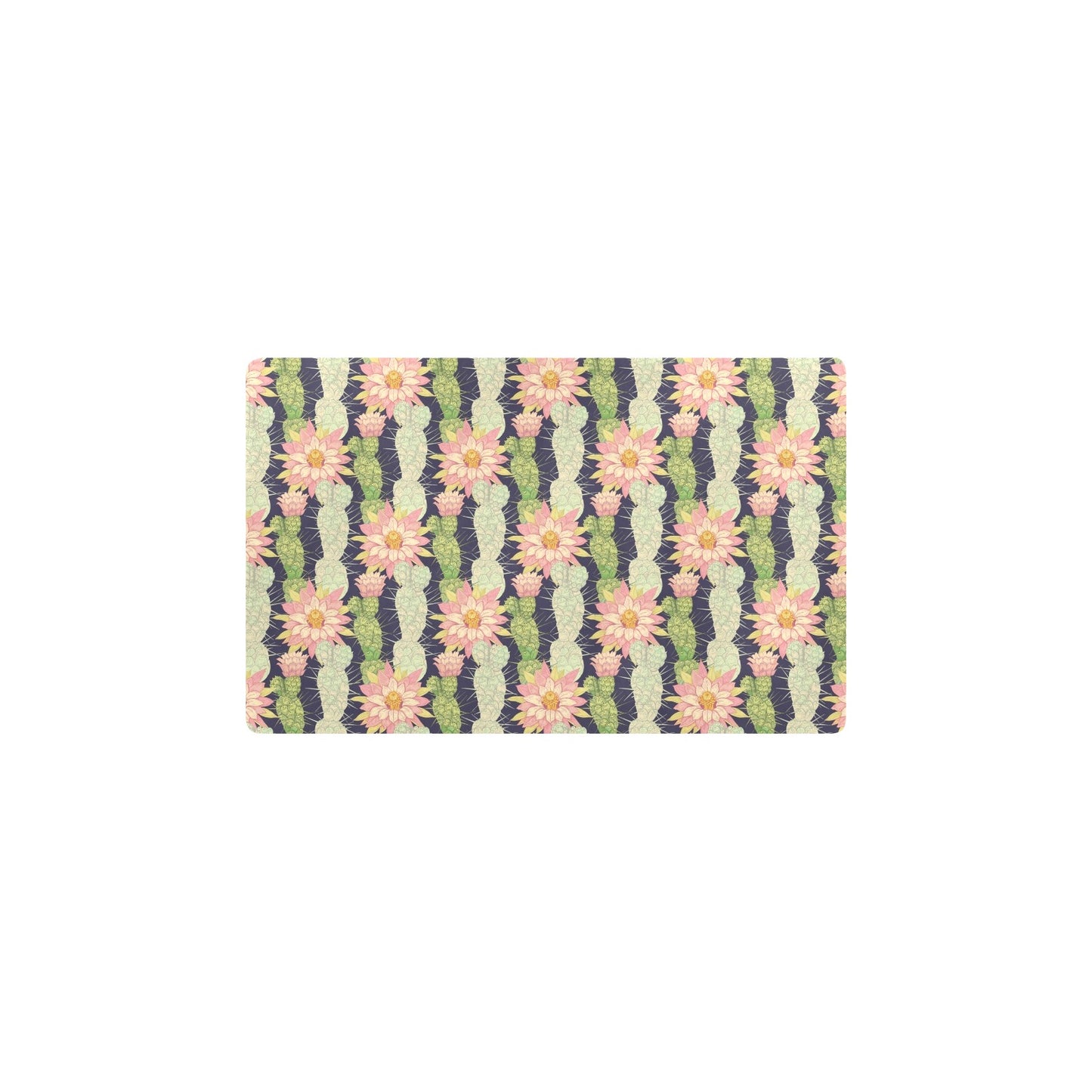 Cactus Pattern Print Design 01 Kitchen Mat