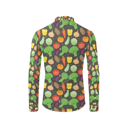 Vegan Funny Themed Design Print Men's Long Sleeve Shirt
