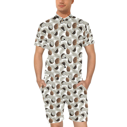 Coconut Pattern Print Design CN03 Men's Romper