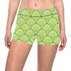 Cucumber Pattern Print Design CC04 Yoga Shorts