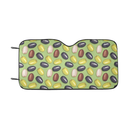 Olive Print Design LKS301 Car front Windshield Sun Shade