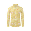 Beach Theme Print Men's Long Sleeve Shirt