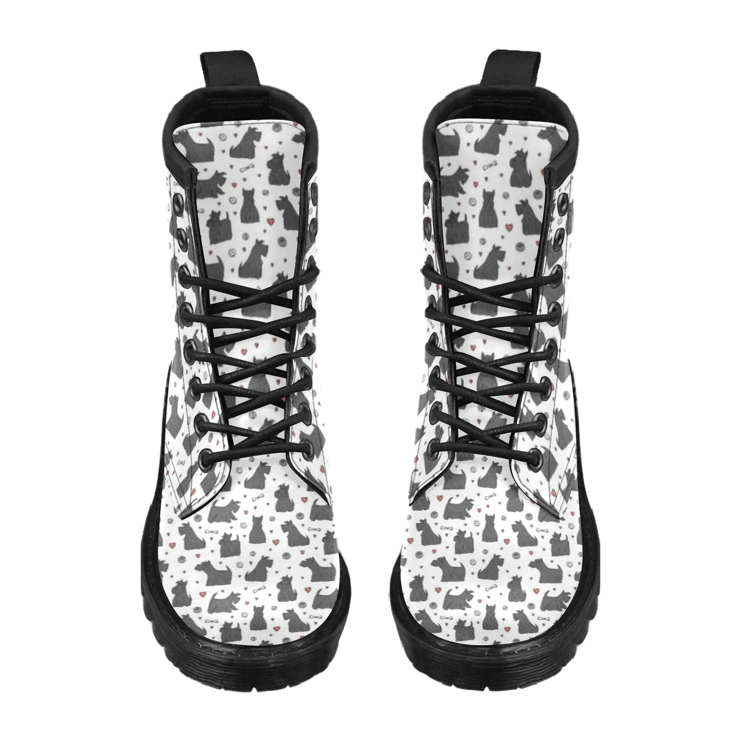 Scottish Terriers Print Design LKS3015 Women's Boots