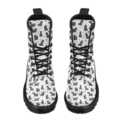 Scottish Terriers Print Design LKS3015 Women's Boots