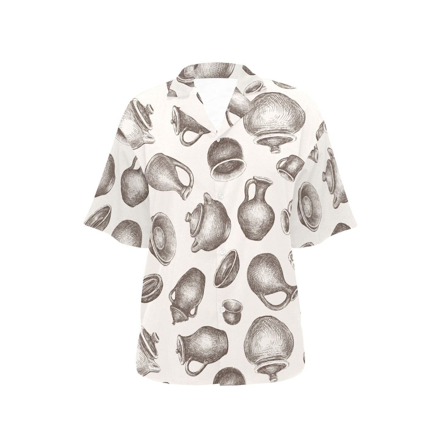 Pottery Pattern Print Design A01 Women's Hawaiian Shirt