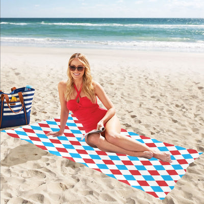 Harlequin Print Design LKS402 Beach Towel 32" x 71"