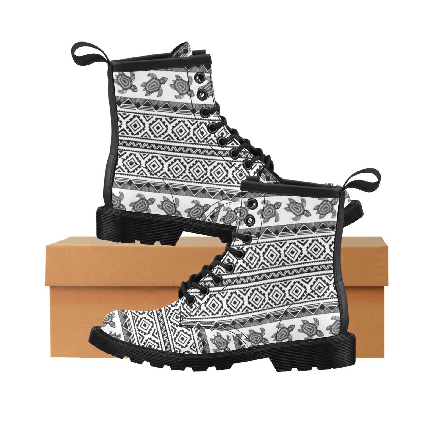Sea Turtle Tribal Aztec Women's Boots