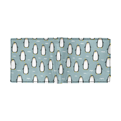 Penguin Pattern Print Design A02 Men's ID Card Wallet