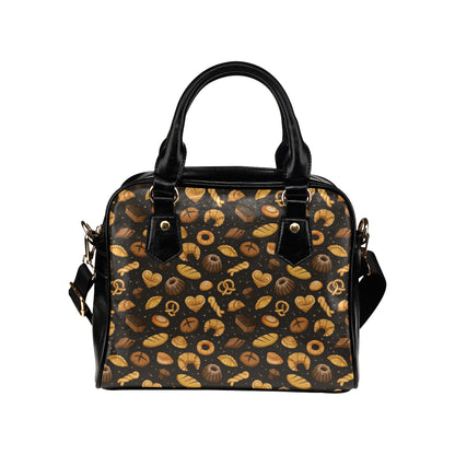 Bread Pattern Print Design 05 Shoulder Handbag