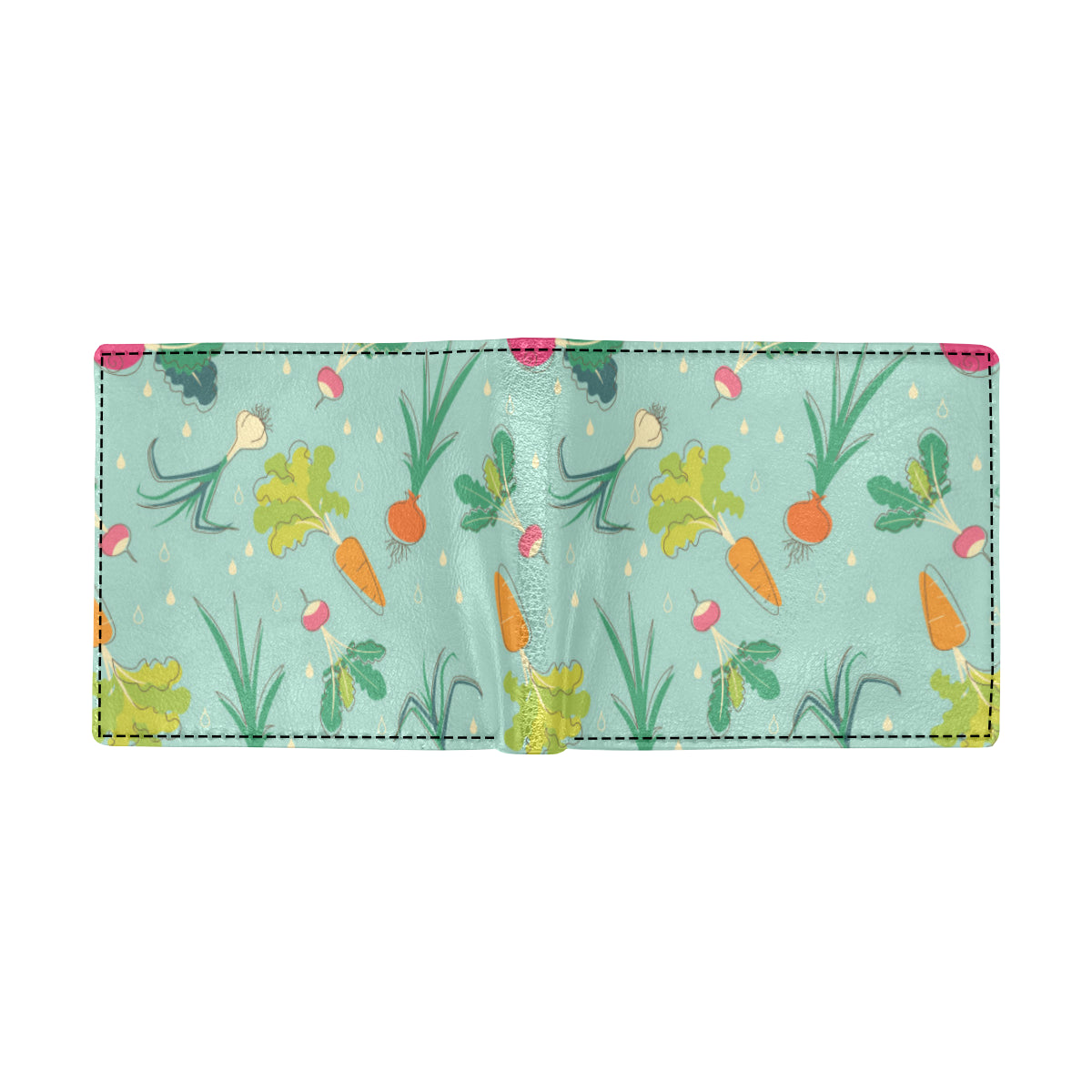 Radish Pattern Print Design A01 Men's ID Card Wallet