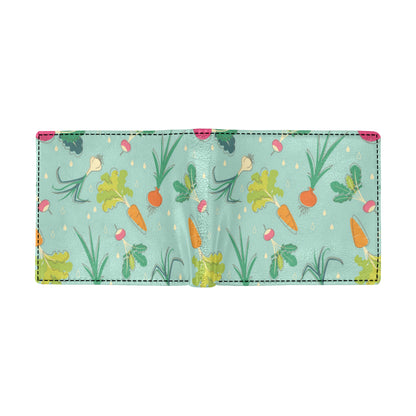 Radish Pattern Print Design A01 Men's ID Card Wallet