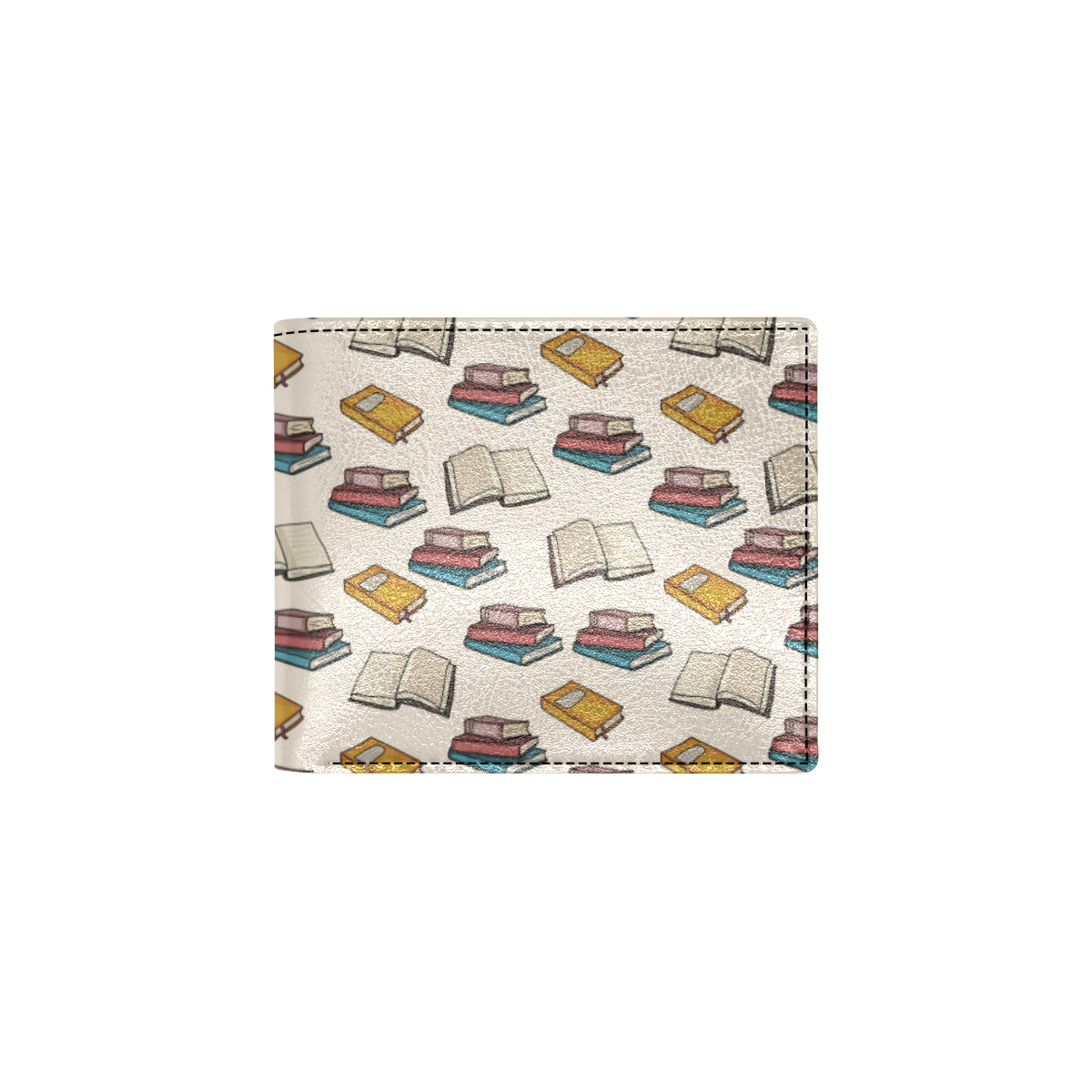 Book Pattern Print Design 04 Men's ID Card Wallet