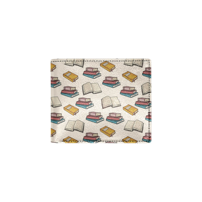 Book Pattern Print Design 04 Men's ID Card Wallet