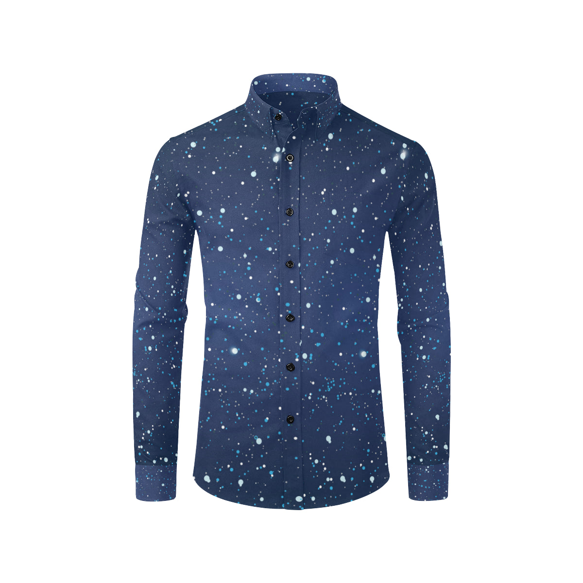 Night sky Pattern Print Design A03 Men's Long Sleeve Shirt