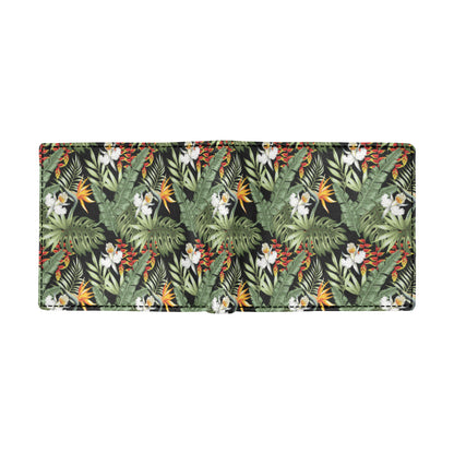 Bird Of Paradise Pattern Print Design 02 Men's ID Card Wallet
