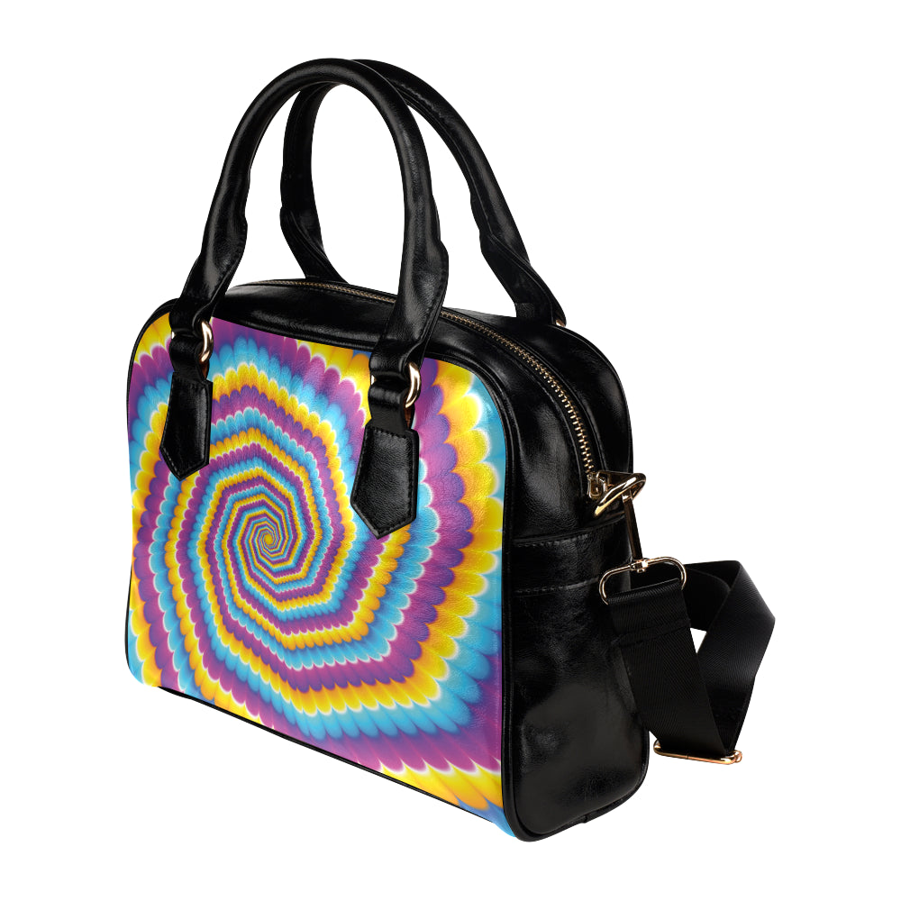 Optical illusion Pattern Print Design A04 Shoulder Handbag