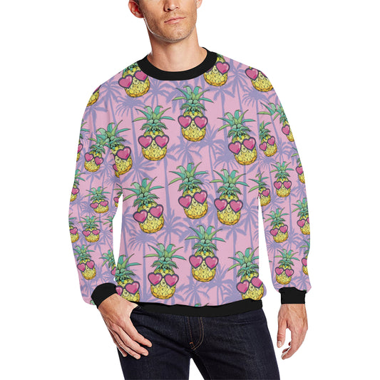 Pineapple Pattern Print Design PP06 Men Long Sleeve Sweatshirt