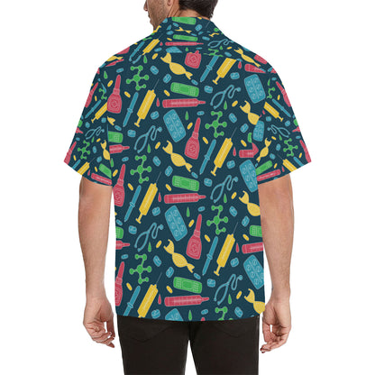 Phlebotomist Pattern Print Design A03 Men's Hawaiian Shirt