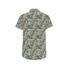 Buddha Pattern Print Design 08 Men's Short Sleeve Button Up Shirt