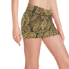 Bitcoin Pattern Print Design DO01 Yoga Shorts