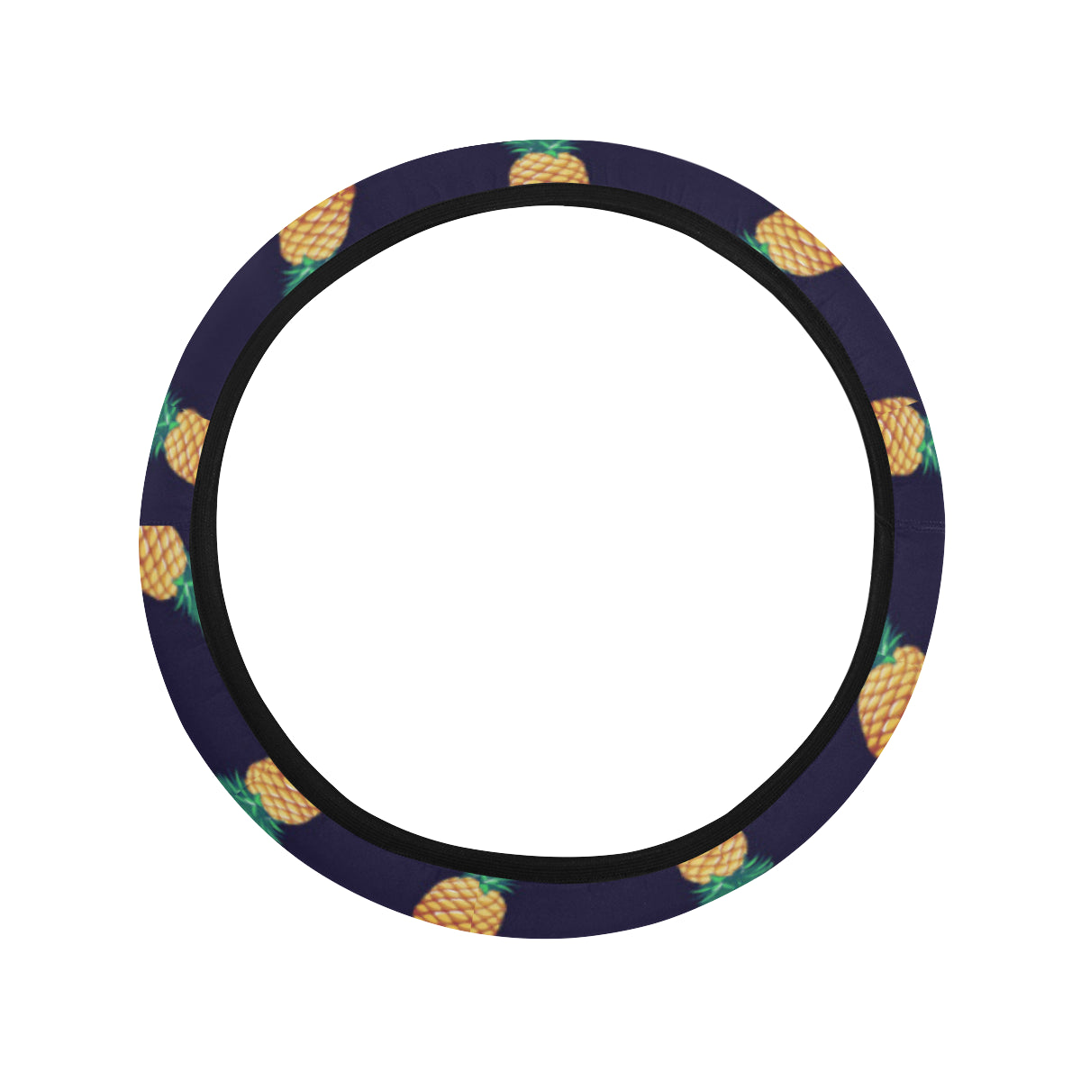 Pineapple Pattern Steering Wheel Cover with Elastic Edge