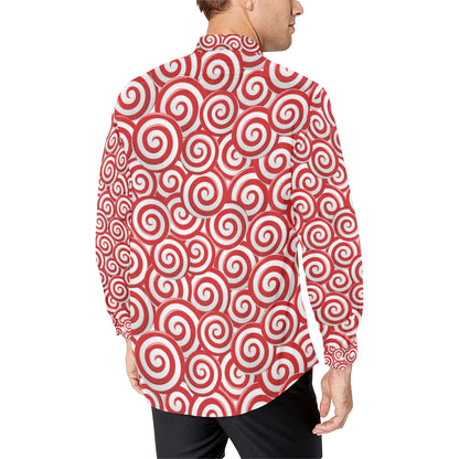 Candy Pattern Print Design 03 Men's Long Sleeve Shirt