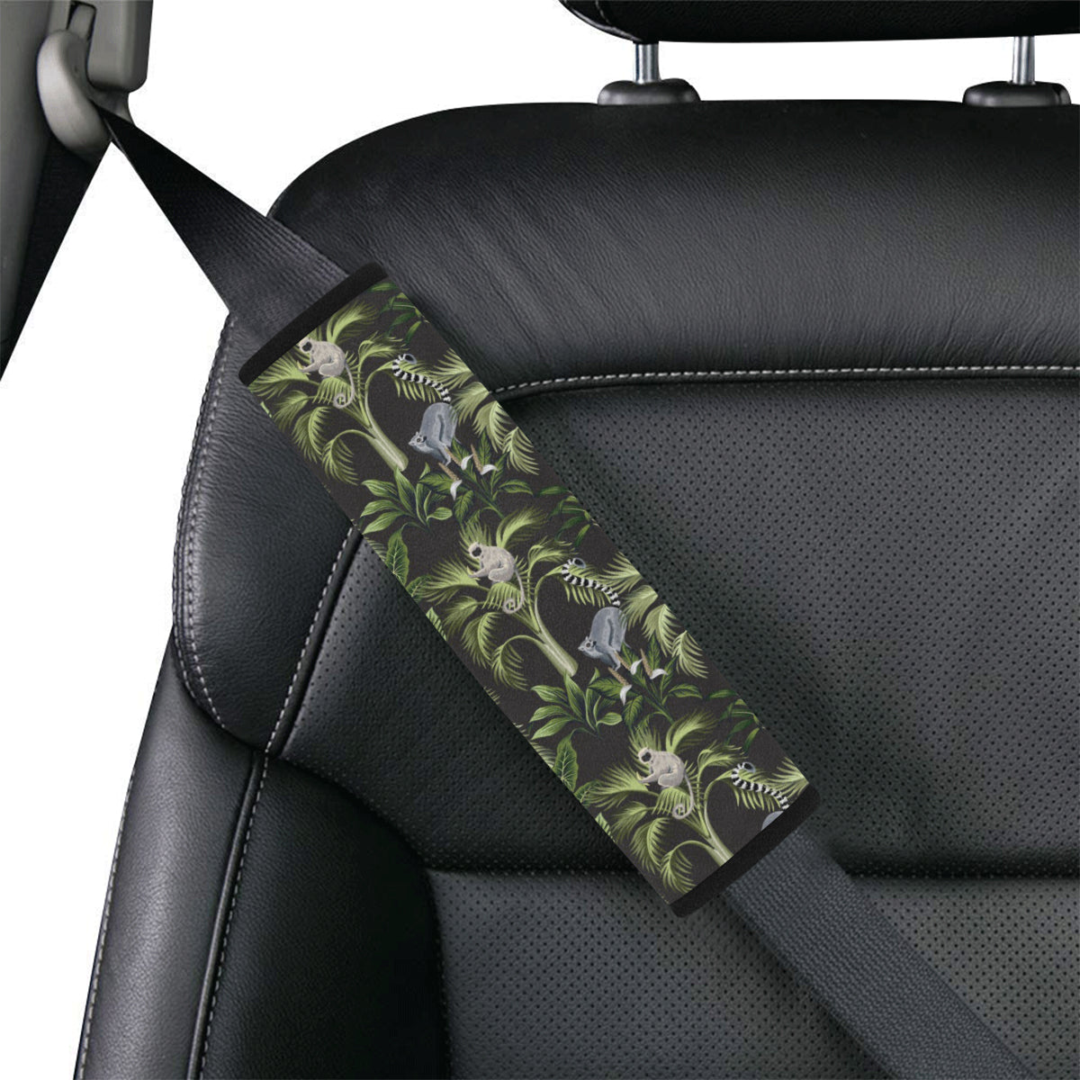 Rainforest Pattern Print Design RF05 Car Seat Belt Cover