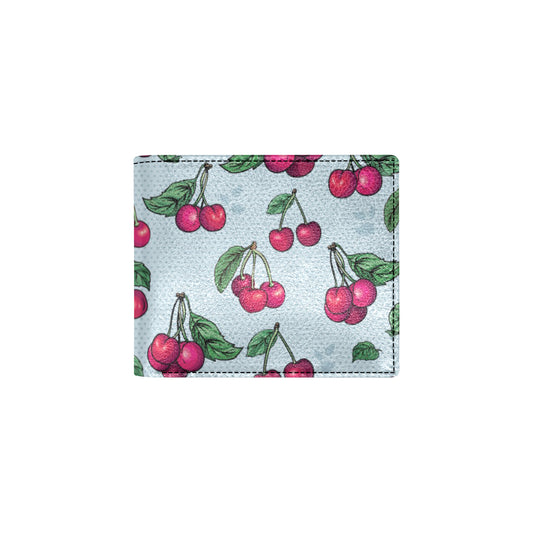 Cherry Pattern Print Design CH01 Men's ID Card Wallet
