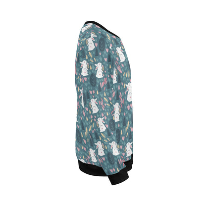 Rabbit Pattern Print Design RB013 Men Long Sleeve Sweatshirt