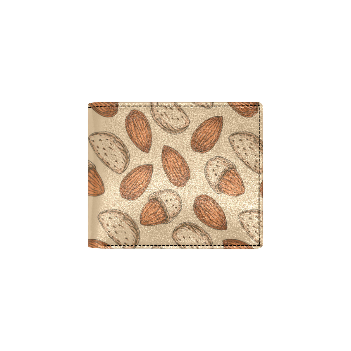 Almond Pattern Print Design 04 Men's ID Card Wallet