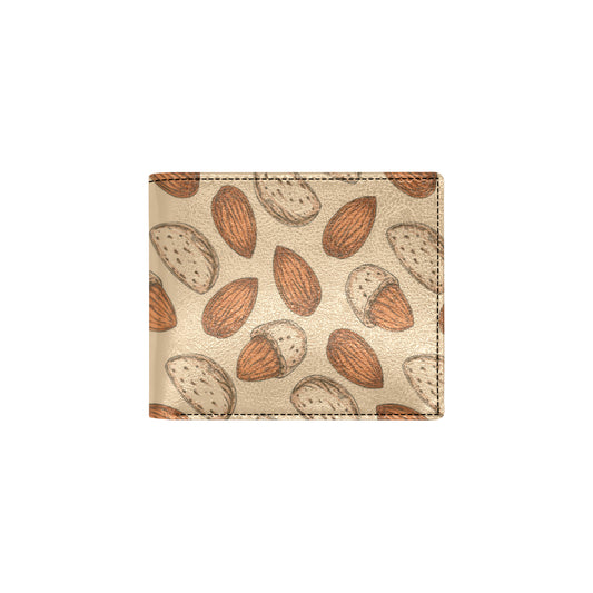 Almond Pattern Print Design 04 Men's ID Card Wallet