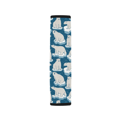 Polar Bear Pattern Print Design PB03 Car Seat Belt Cover