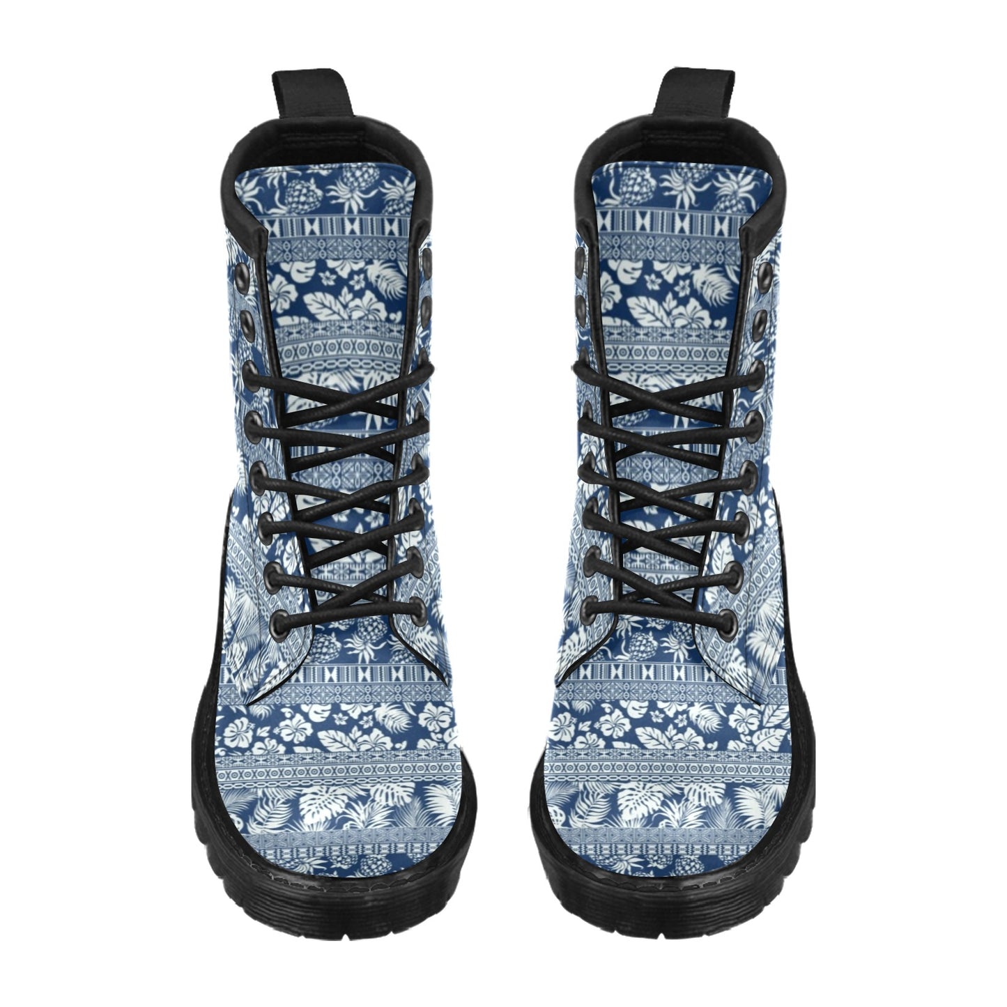 Hawaiian Themed Pattern Print Design H020 Women's Boots