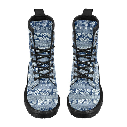 Hawaiian Themed Pattern Print Design H020 Women's Boots