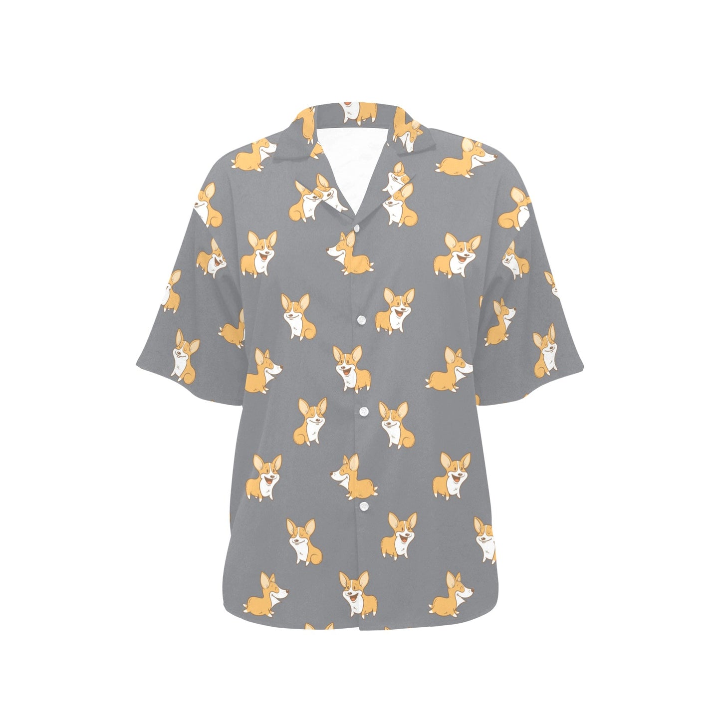 Pembroke Welsh Corgis Pattern Print Design A02 Women's Hawaiian Shirt