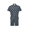 Llama with Polka Dot Themed Print Men's Romper