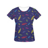 Surfboard Print Design LKS305 Women's  T-shirt