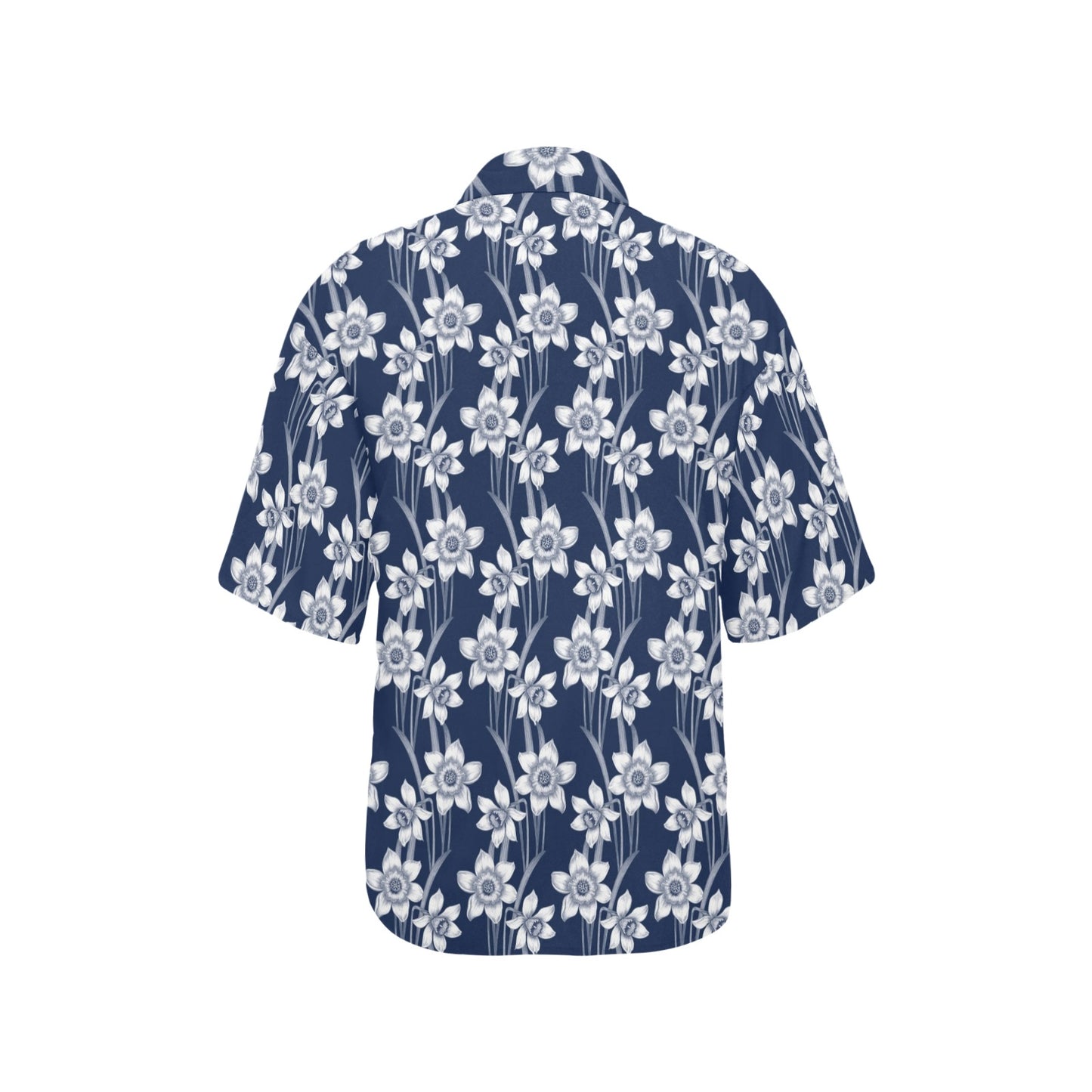 Daffodils Pattern Print Design DF09 Women's Hawaiian Shirt
