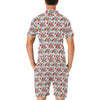 Sugar Skull Colorful Themed Print Men's Romper