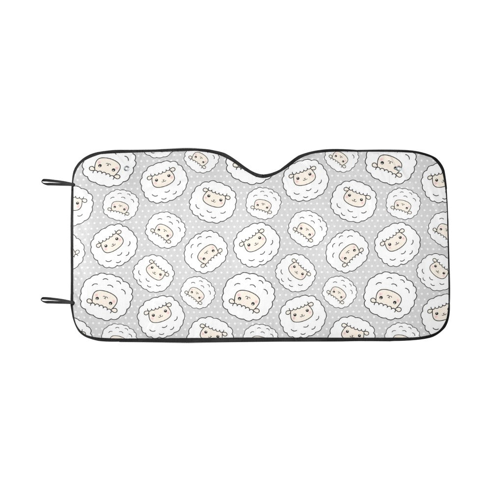 Sheep Print Design LKS401 Car front Windshield Sun Shade