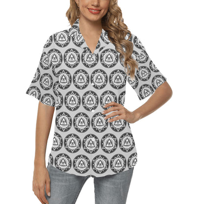 Third Eye Print Design LKS301 Women's Hawaiian Shirt